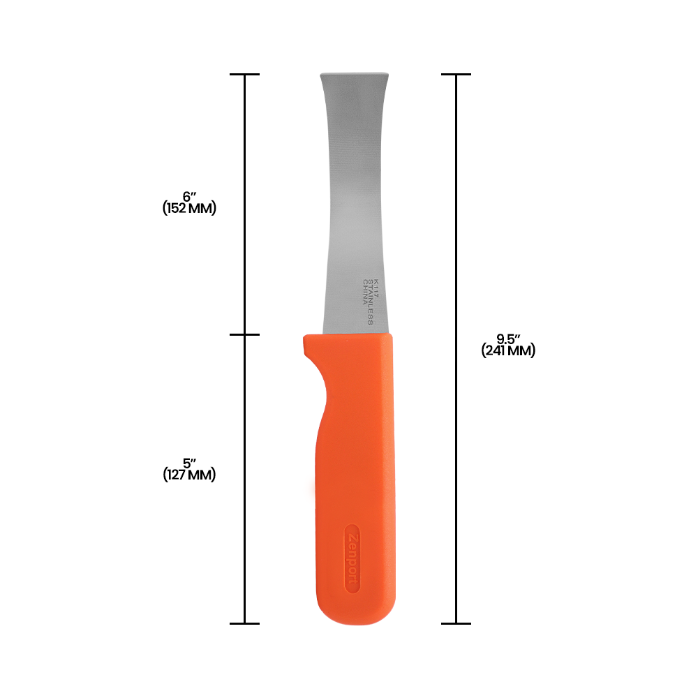 Cuchillo de cosecha Zenport K117, hoja ondulada de 6 pulgadas