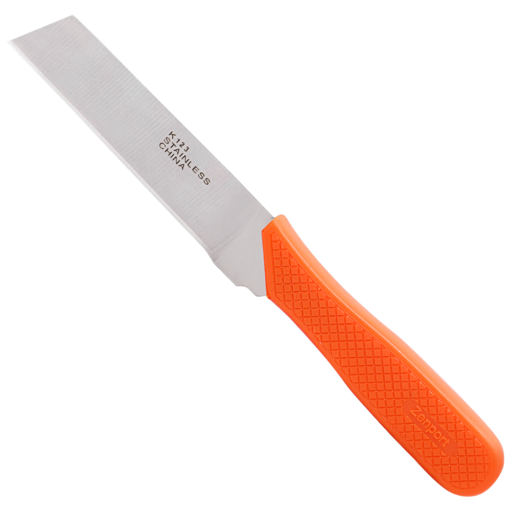 Zenport K123 Food Processing Potato Knife, 3.75 Inch Stainless Steel Blade, Orange