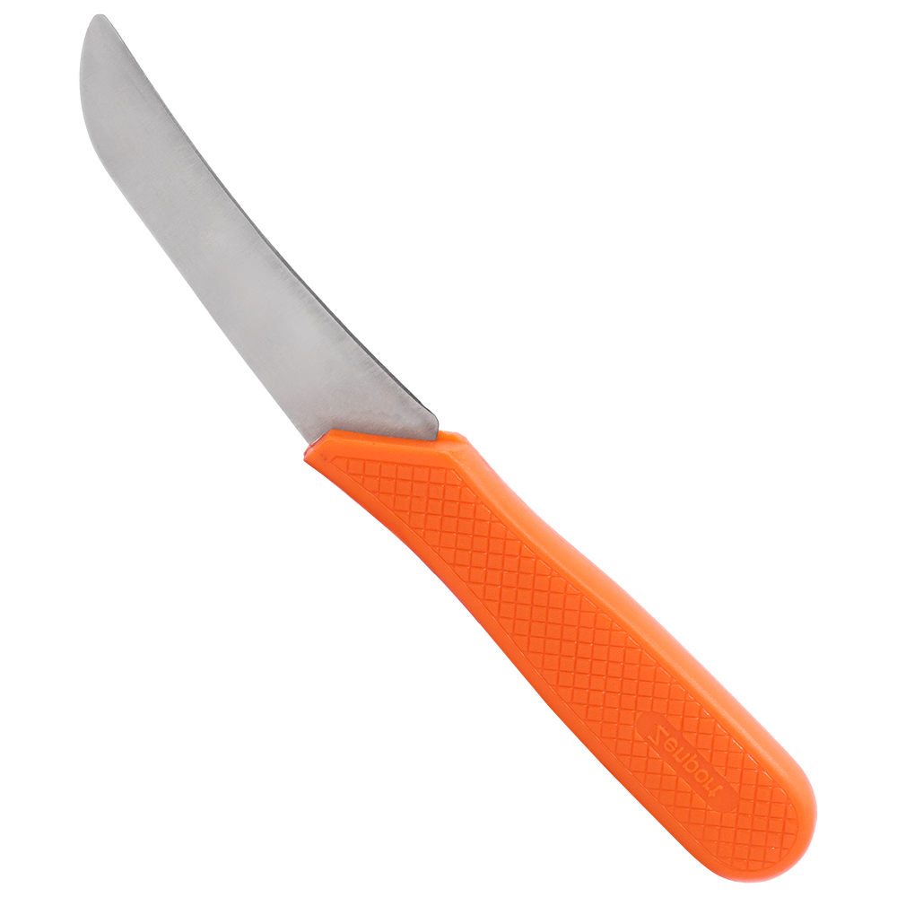 Zenport K129 Slim Fruit and Mushroom Harvest Knife, 3 Inch Stainless Steel Blade, Orange