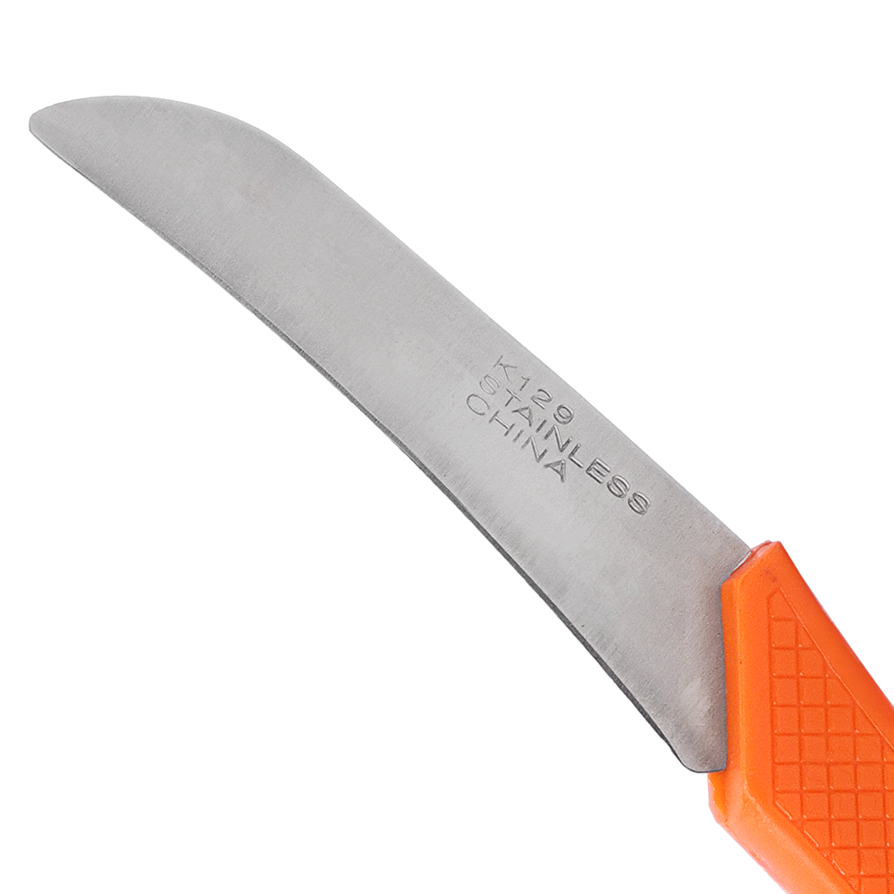 Zenport K129 Slim Fruit and Mushroom Harvest Knife, 3 Inch Stainless Steel Blade, Orange