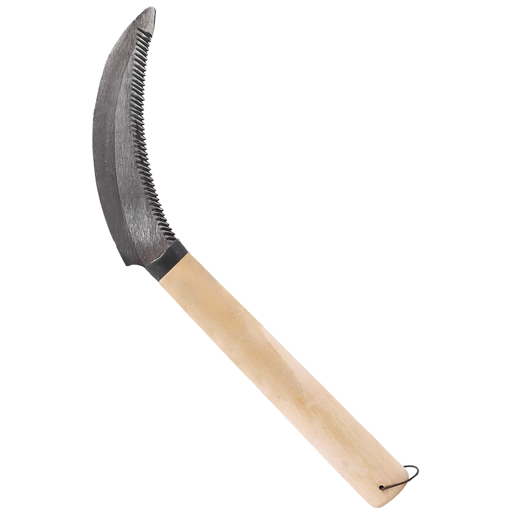 Zenport K201 Harvest Sickle Berry Knife, 4.5 Inch Carbon Steel Blade, Beige