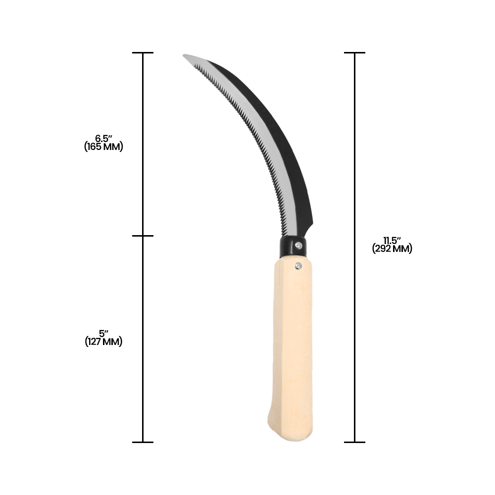 Hoz de cosecha Zenport K202 Lavender, hoja de 6,5 pulgadas, beige