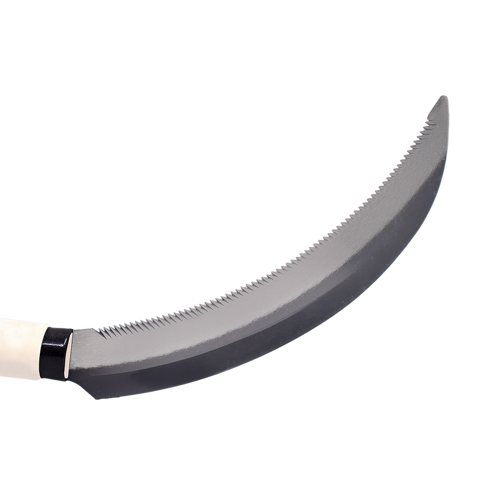 Cuchillo de cosecha Zenport K205, hoz desherbadora con mango de madera y hoja de acero