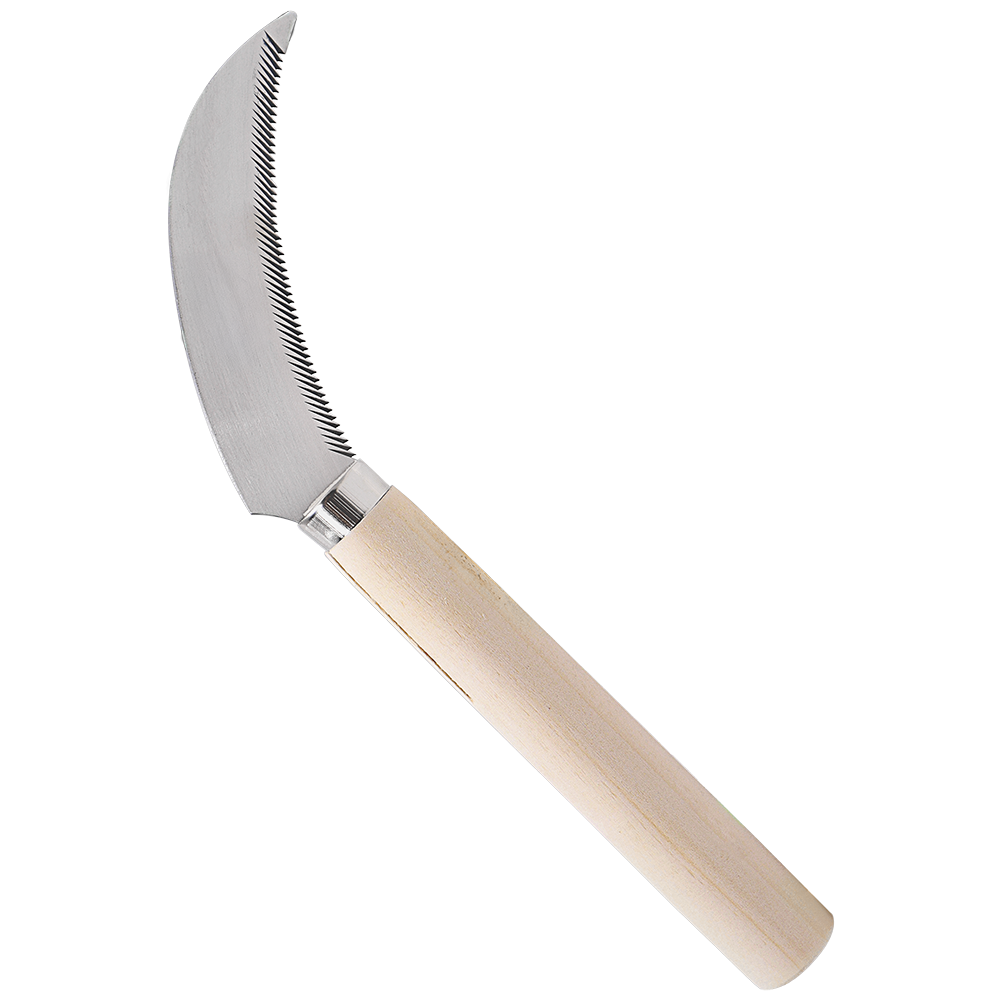 Zenport K206 Berry Knife, Serrated Blade, 4.3 Inch Stainless Steel Blade, Beige