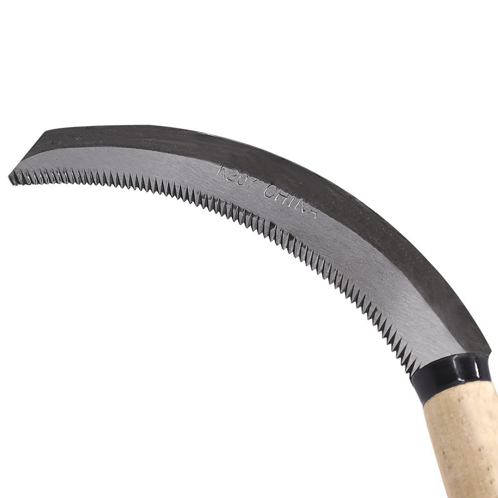 Cuchillo de cosecha Zenport K207 con hoja de acero al carbono de 5 pulgadas, color beige