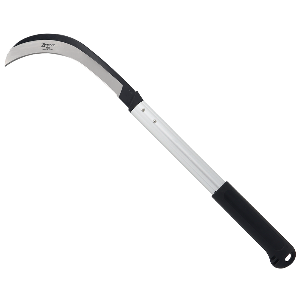 Zenport K313 Harvest Sickle, 9 Inch Carbon Steel Blade, Black/Silver