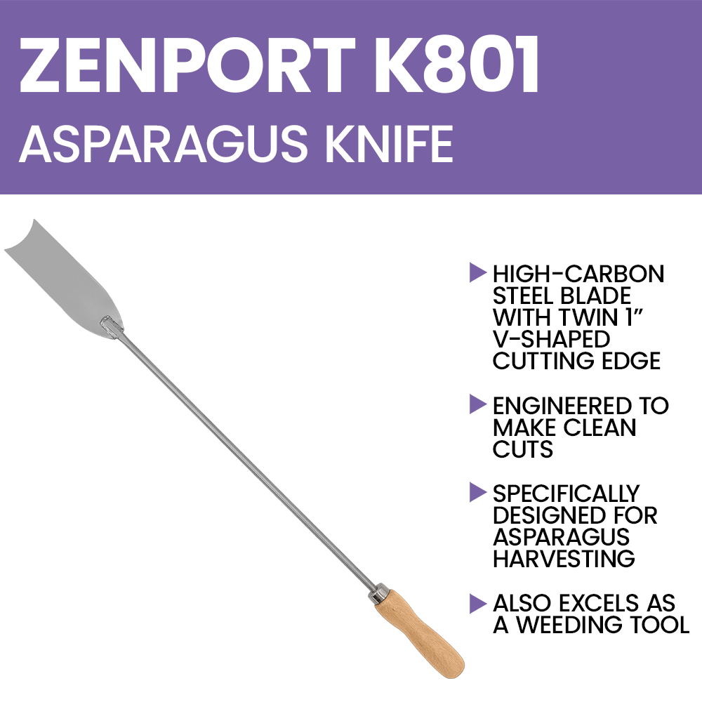 Zenport K801 Asparagus Knife Harvest Tool, 25-Inch, Beige