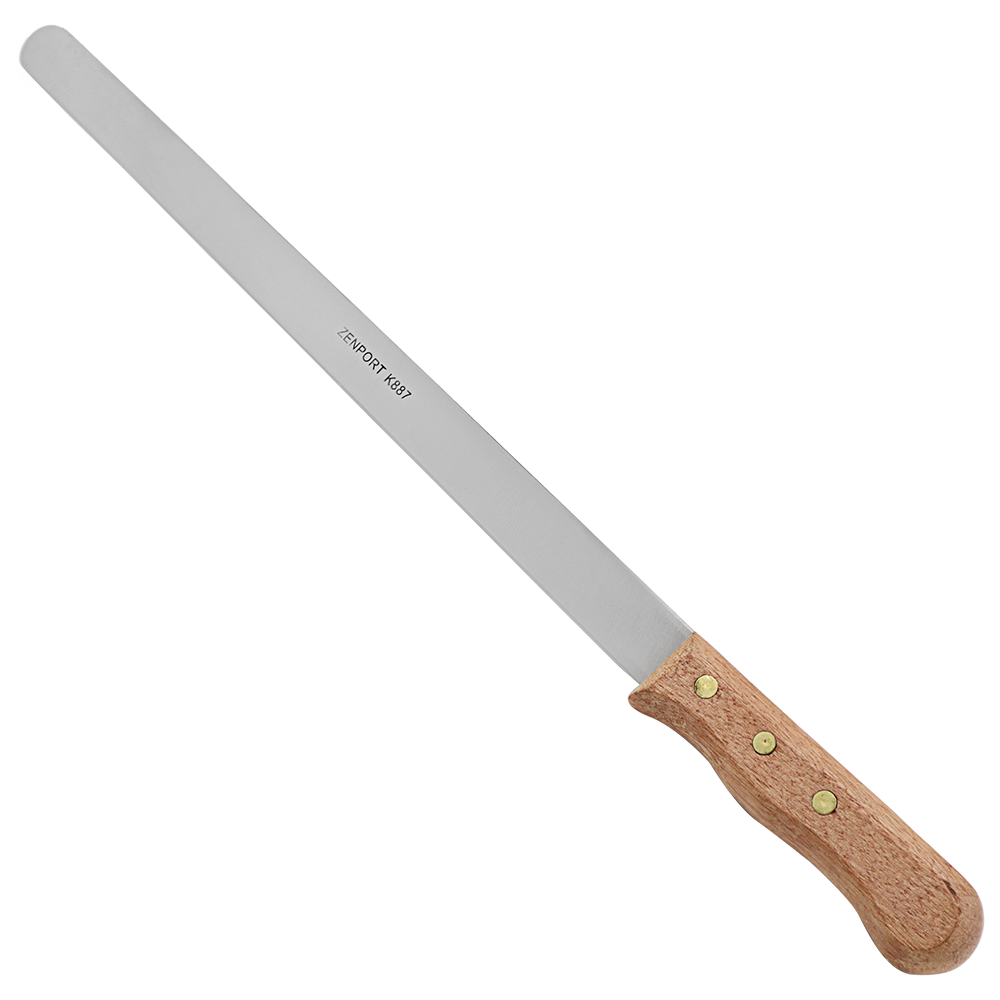 Zenport K887 Christmas Tree Nursery Shearing Knife, Short Handle, 16.25 Inch Stainless Steel Blade, Brown