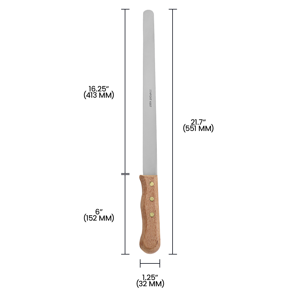 Zenport K887 Christmas Tree Nursery Shearing Knife, Short Handle, 16.25 Inch Stainless Steel Blade, Brown
