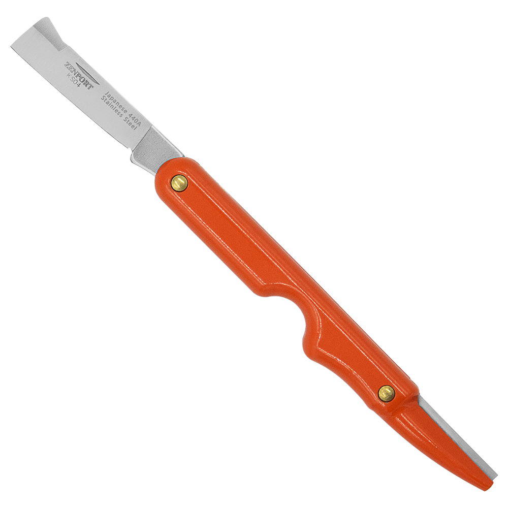 Zenport KS04 Knife Sharpener with Grafting Knife Combo, 3 Inch Blades, Orange