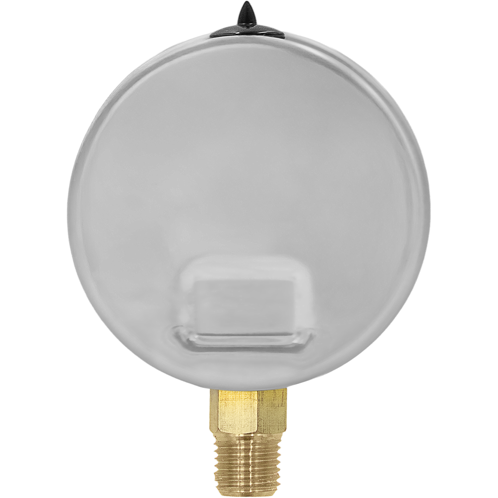 Zenport LPG2000 Glycerin Liquid Filled Pressure Gauge, 2000 PSI, Silver