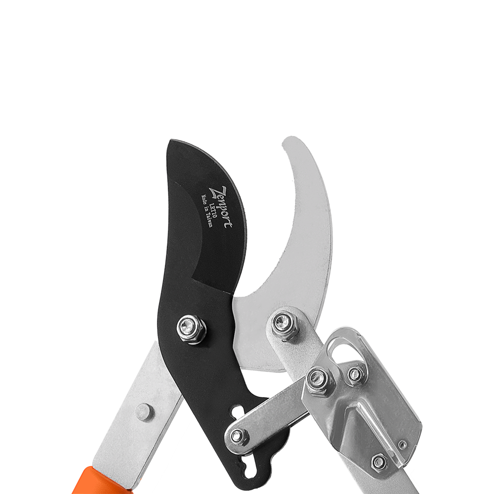 Tijeras de podar telescópicas con trinquete Zenport LRT10, color plateado