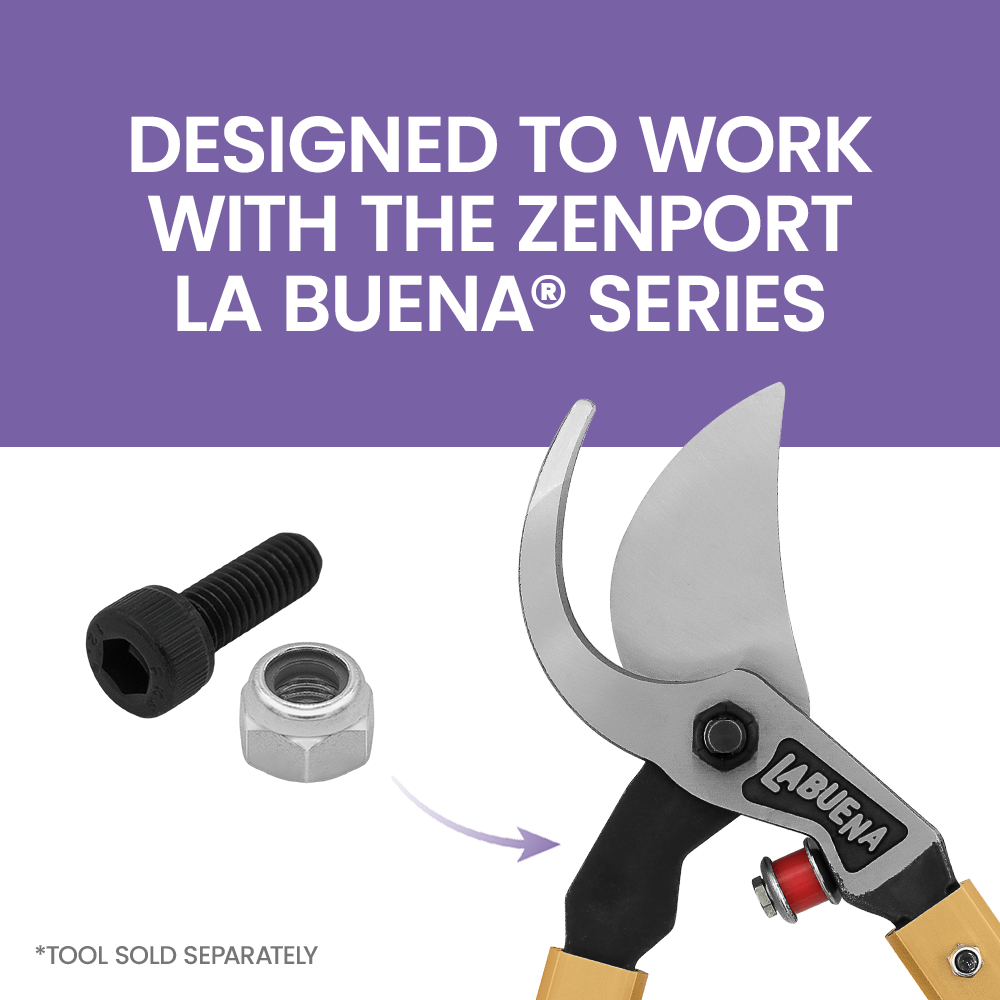 MB411 Replacement Handle Screws for La Buena Loppers (Set of 4), Black/Silver