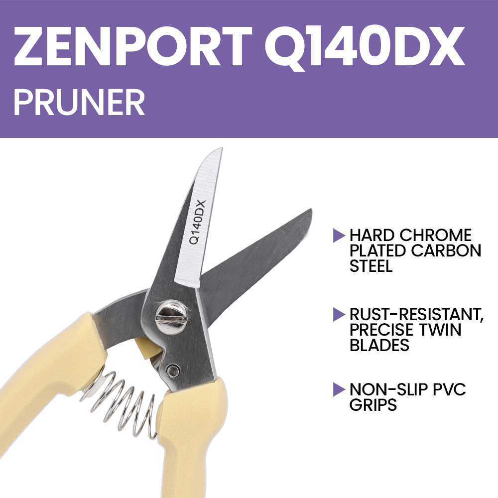 Zenport Q140DX Multipurpose Q Series Hoof Trimming Shears, 7-Inch, 2.5 Inch High Carbon Steel Blades, Cream