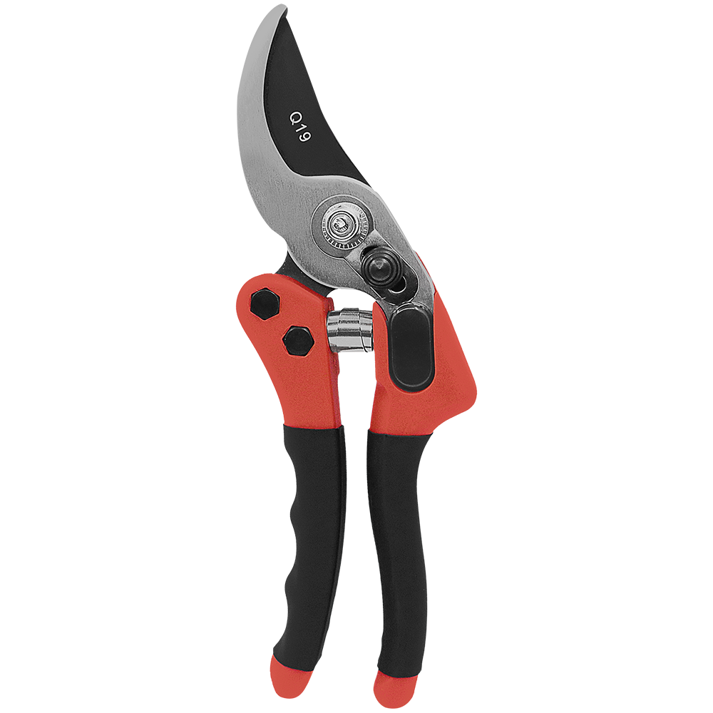 Zenport Q19 Euro-Pro Small Horticulture Pruner, 7.75-Inch, Red/Black