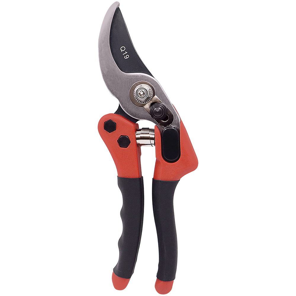 Podadora pequeña para horticultura Zenport Q19 Euro-Pro, 7,75 pulgadas, color rojo/negro