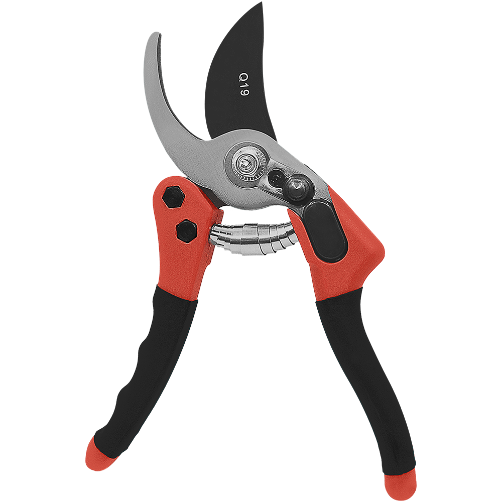 Zenport Q19 Euro-Pro Small Horticulture Pruner, 7.75-Inch, Red/Black