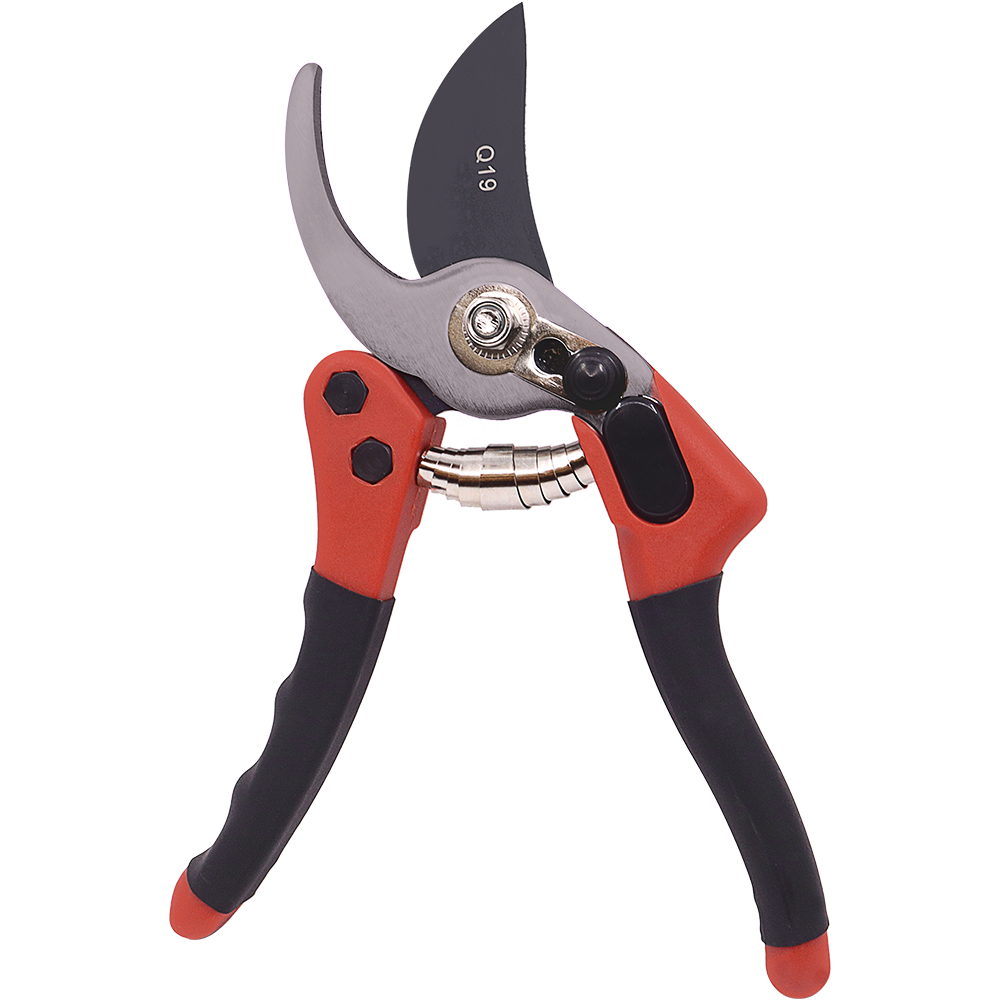 Podadora pequeña para horticultura Zenport Q19 Euro-Pro, 7,75 pulgadas, color rojo/negro