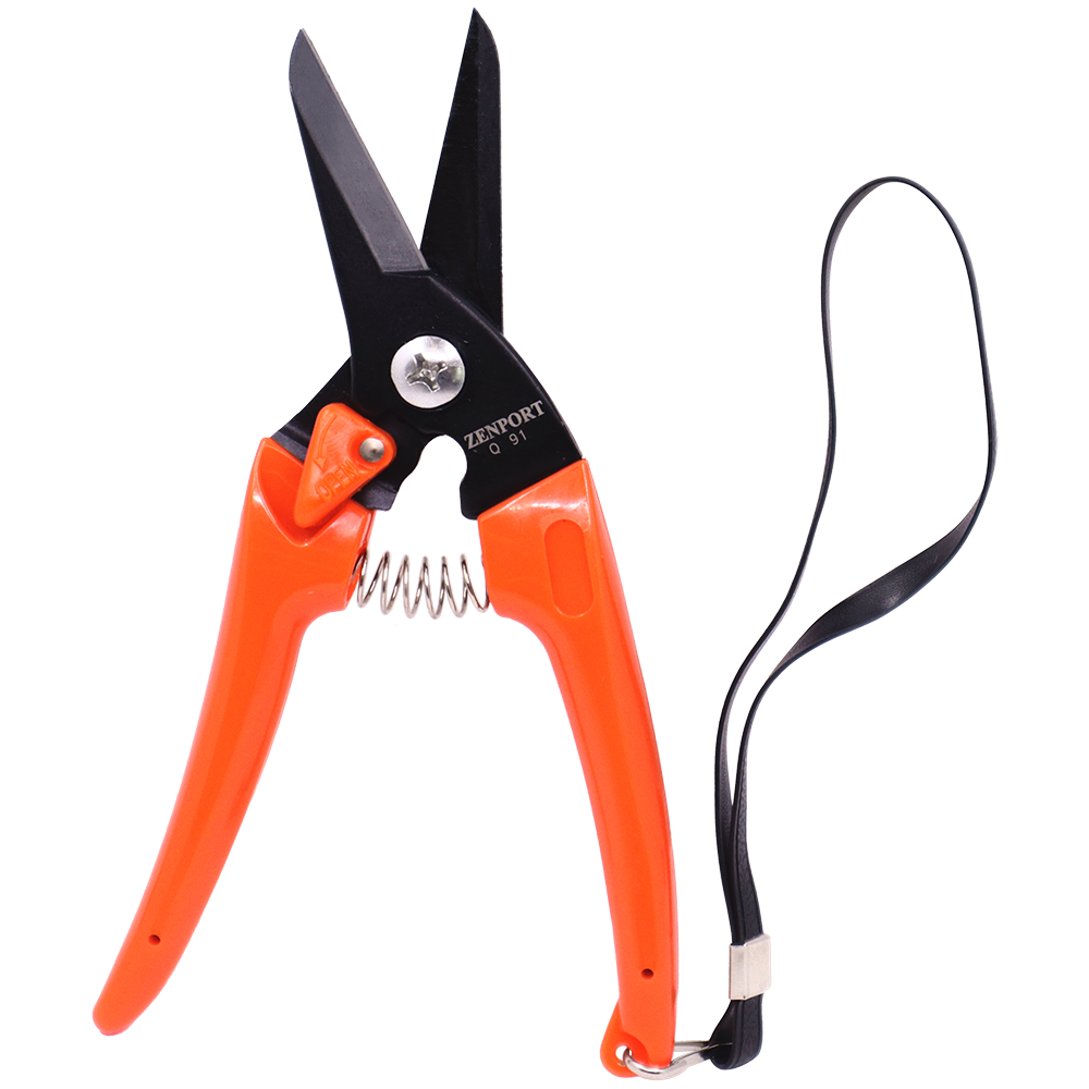 Zenport Q91 Ultra Twig and Hoof Trimming Shears, 7.25-Inch, Orange