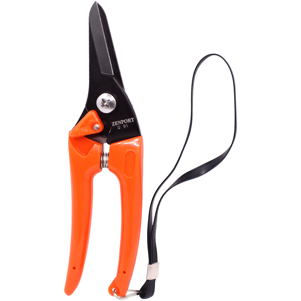 Zenport Q91 Ultra Twig and Hoof Trimming Shears, 7.25-Inch, Orange