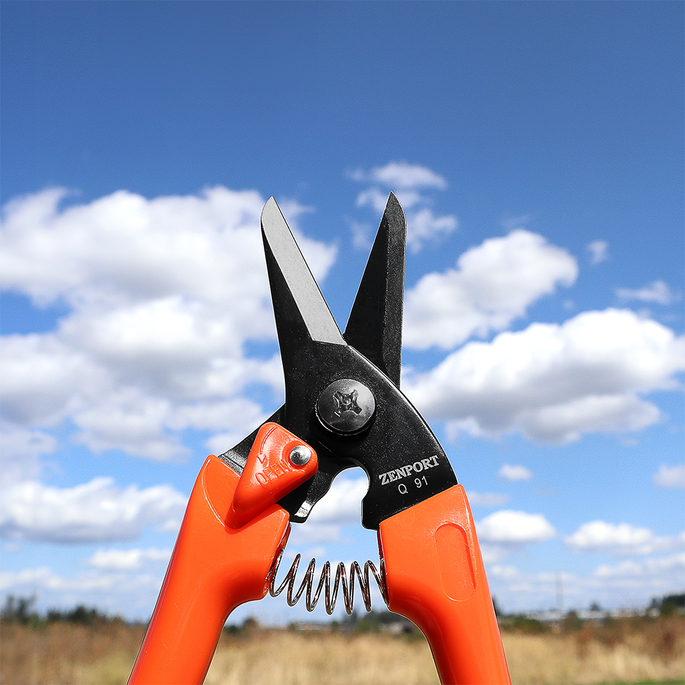 Tijeras para cortar ramitas y pezuñas Zenport Q91 Ultra, 7,25 pulgadas, color naranja