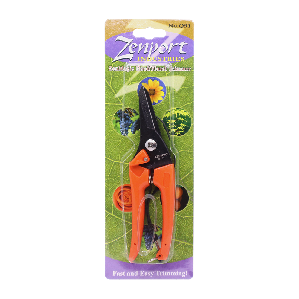 Zenport Q91 Ultra Twig and Hoof Trimming Shears, 7.25-Inch, Orange