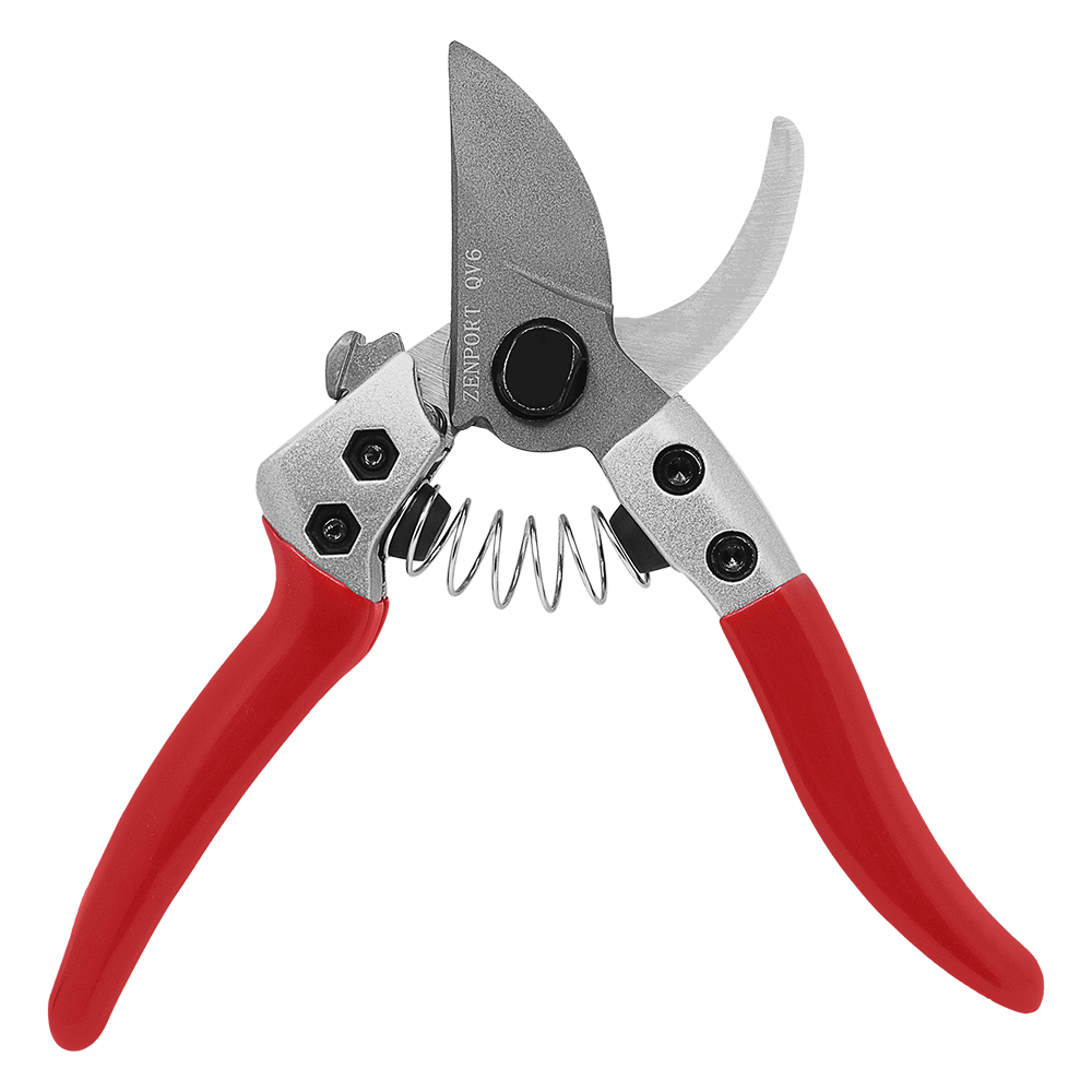 Zenport QV6 Premium Pruning Shear, 6-Inch, Red