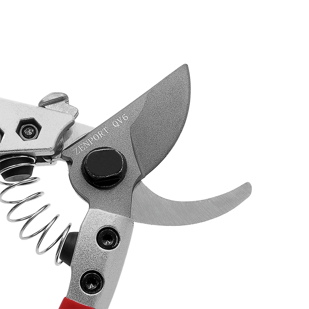 Zenport QV6 Premium Pruning Shear, 6-Inch, Red