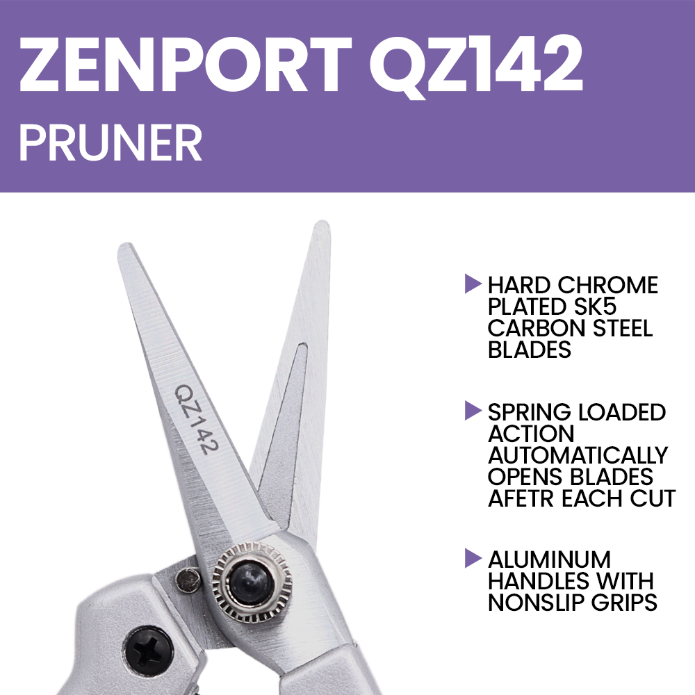 Zenport QZ142 Hoof Trimmer, Floral Bunch Cutter, Black