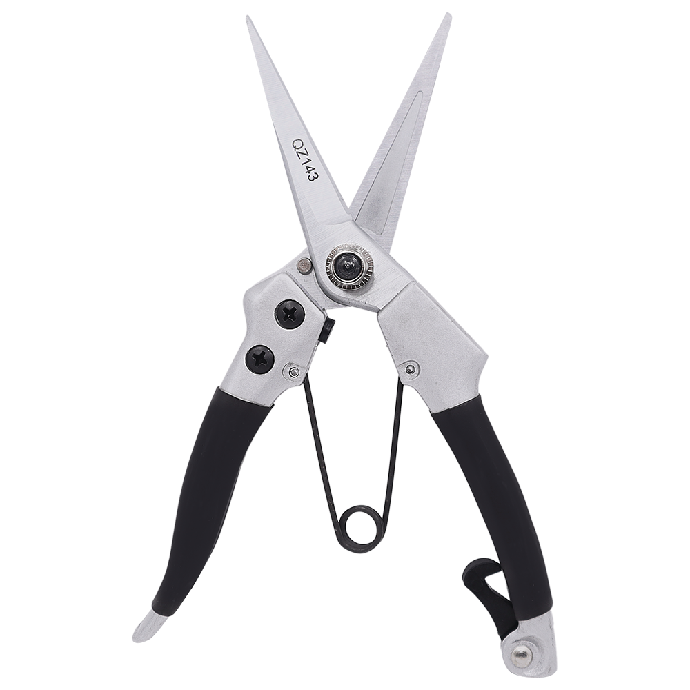 Zenport QZ143 Pruner Hoof Trimmer, Floral Bunch Cutter, 8-Inch, Black