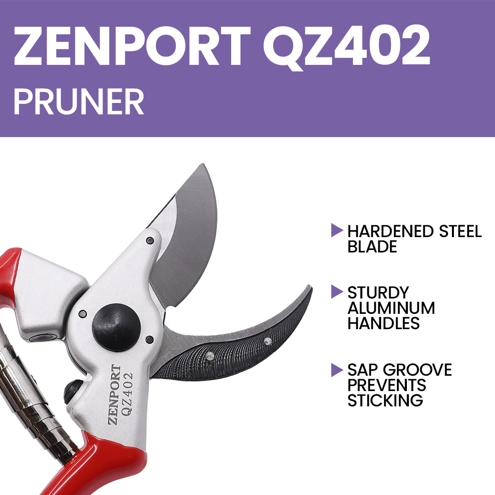 Zenport QZ402 Classic Professional Pruner, 8.5-Inch, Red