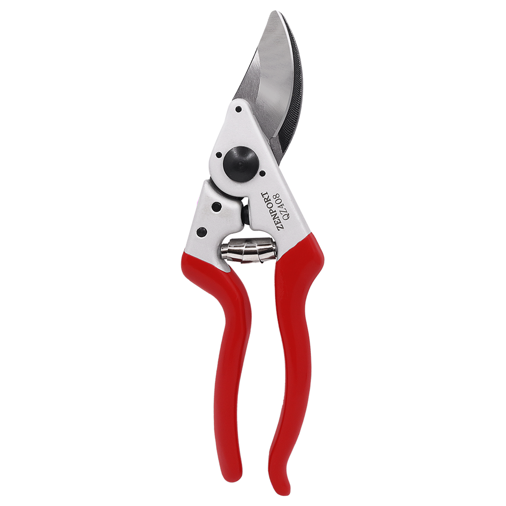 Zenport QZ408 8.5" Professional Bypass Pruner, 2 Inch Blades, Red