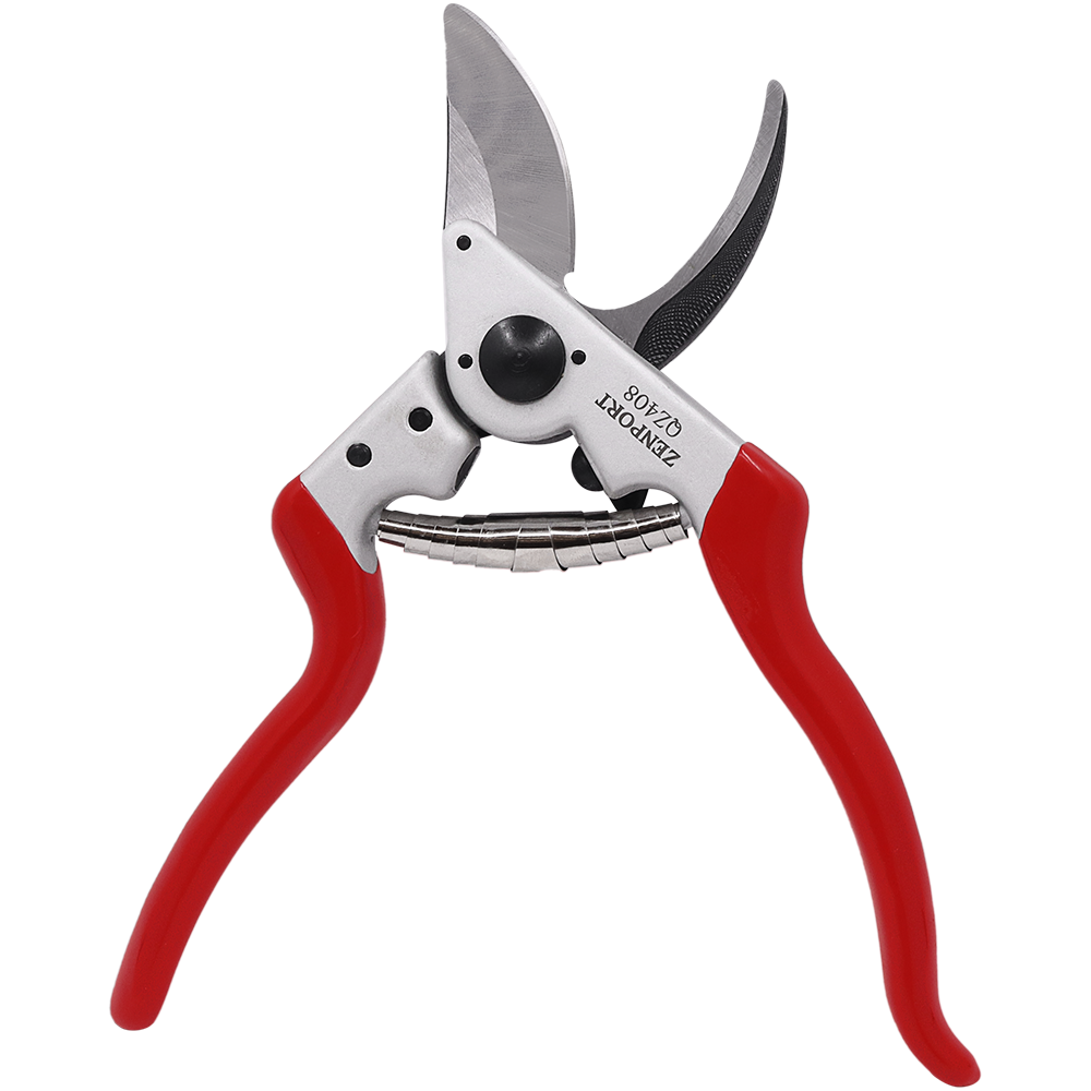 Podadora de bypass profesional Zenport QZ408 de 8,5", hojas de 2 pulgadas, color rojo