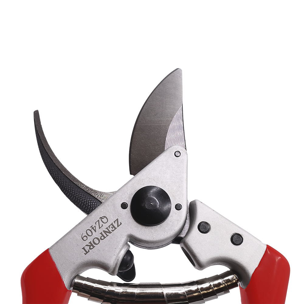 Tijeras de podar profesionales Zenport QZ409 para zurdos, hojas de 2 pulgadas, color rojo