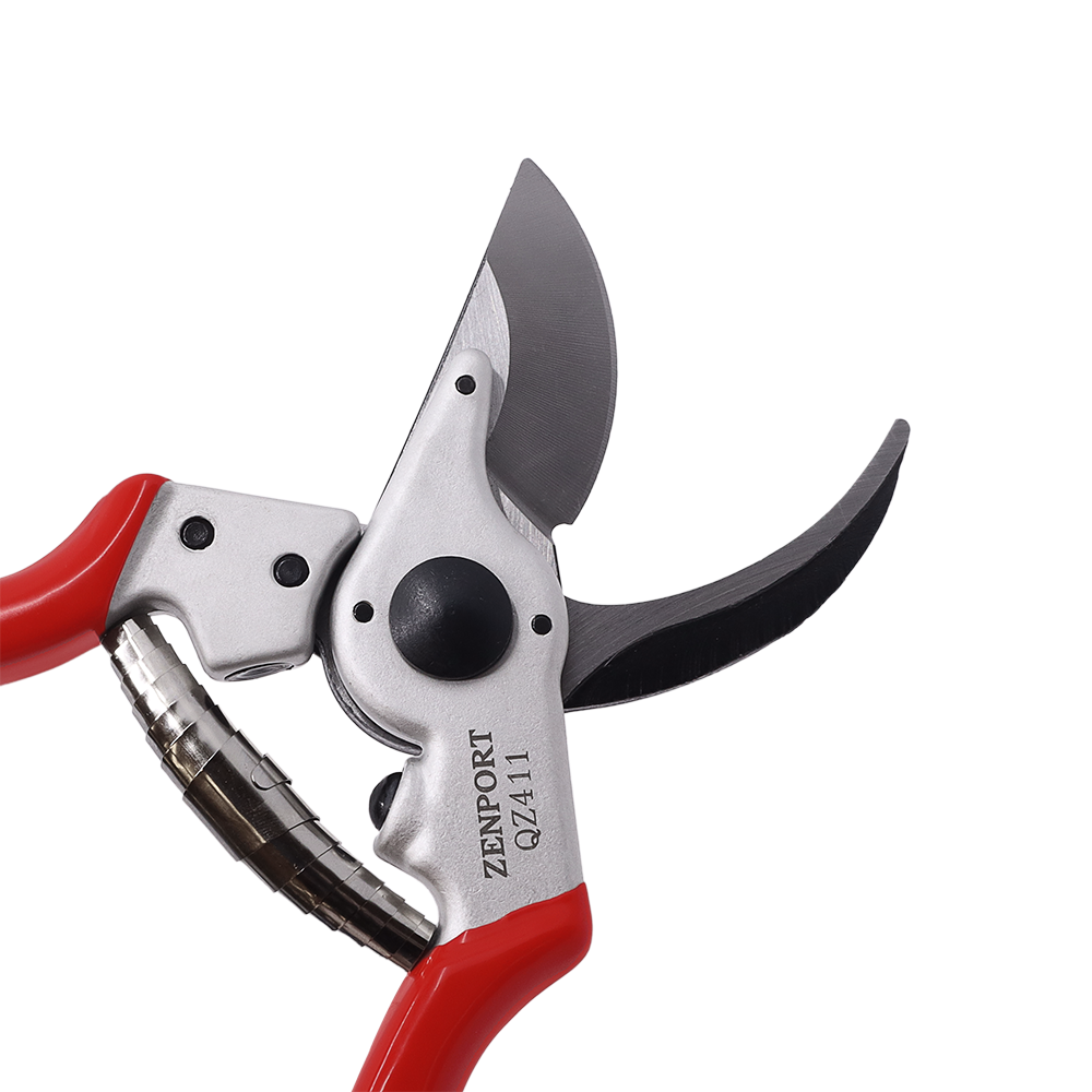 Zenport QZ411 Professional Bypass Pruner, 8.25-Inch, 1-Inch Cut, 2 Inch Blades, Red