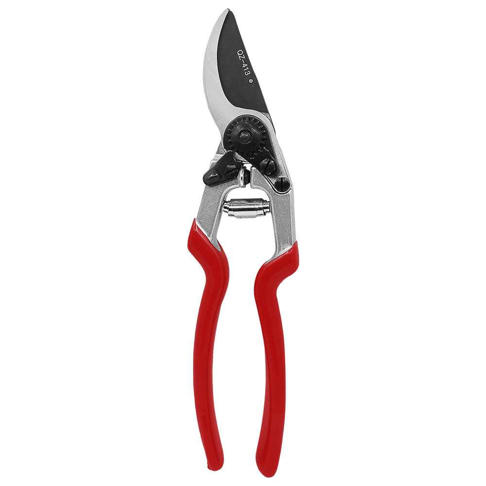 Zenport QZ413 Pruning Shears, Extra Long Handle, 2 Inch Carbon Steel Blades, Red