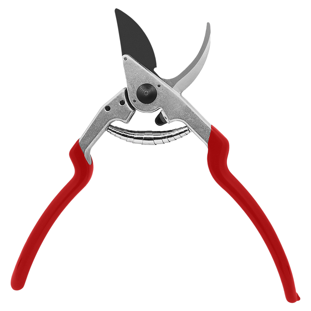 Zenport QZ413 Pruning Shears, Extra Long Handle, 2 Inch Carbon Steel Blades, Red