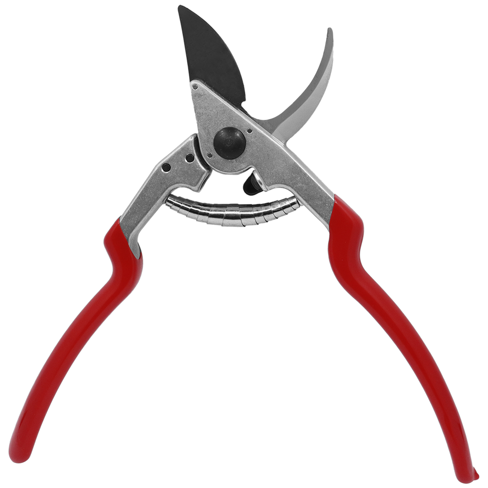 Tijeras de podar Zenport QZ413, mango extralargo, hojas de acero al carbono de 2 pulgadas, color rojo