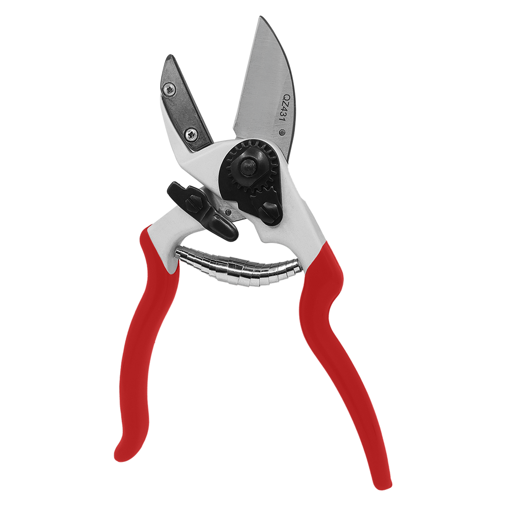 Zenport QZ431 Anvil Professional Pruner, 8.3-Inch, 1.75 Inch Blades, Red