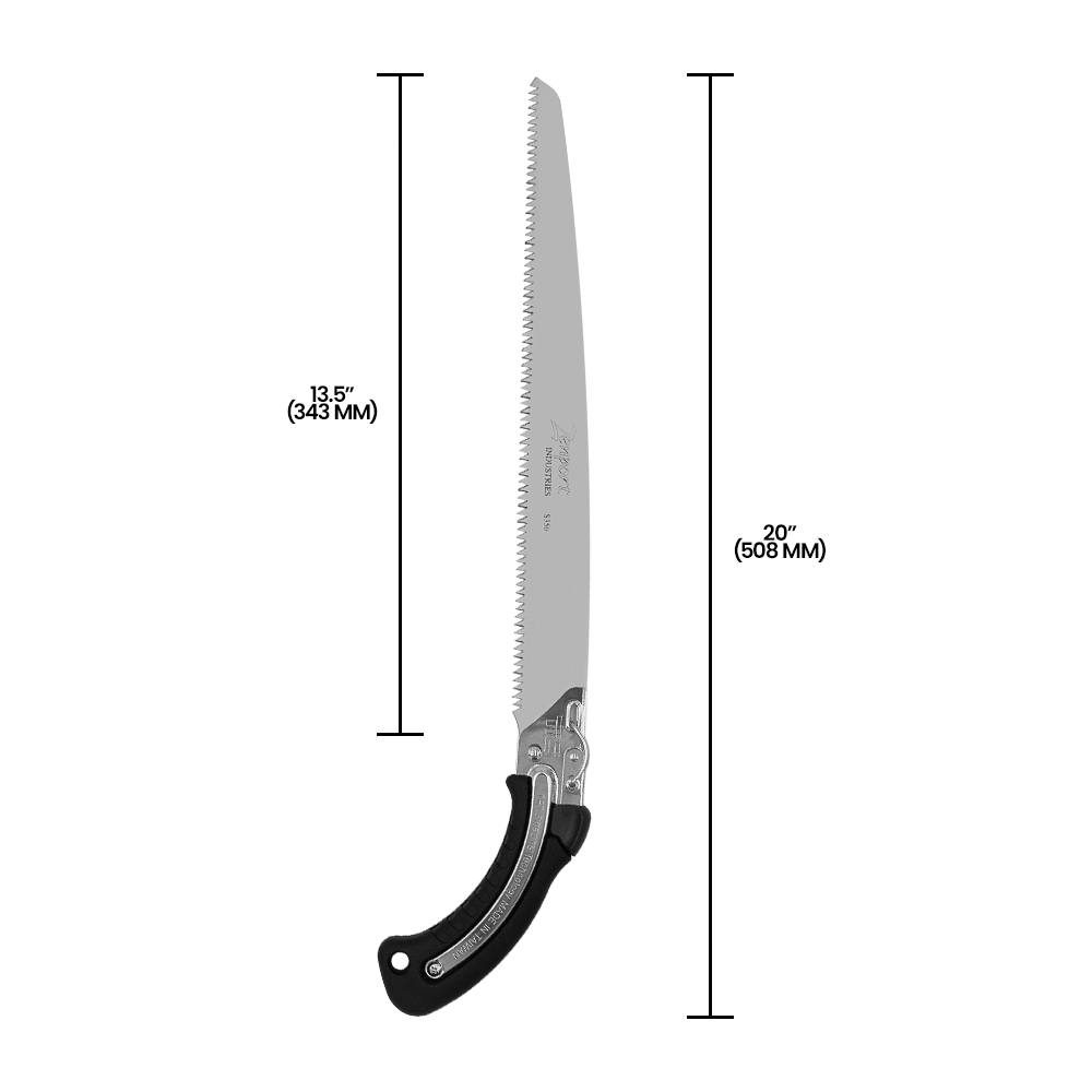 Zenport S350 Hand Saw w/ Replaceable, 13.8 Inch High Carbon Steel Blade, Black