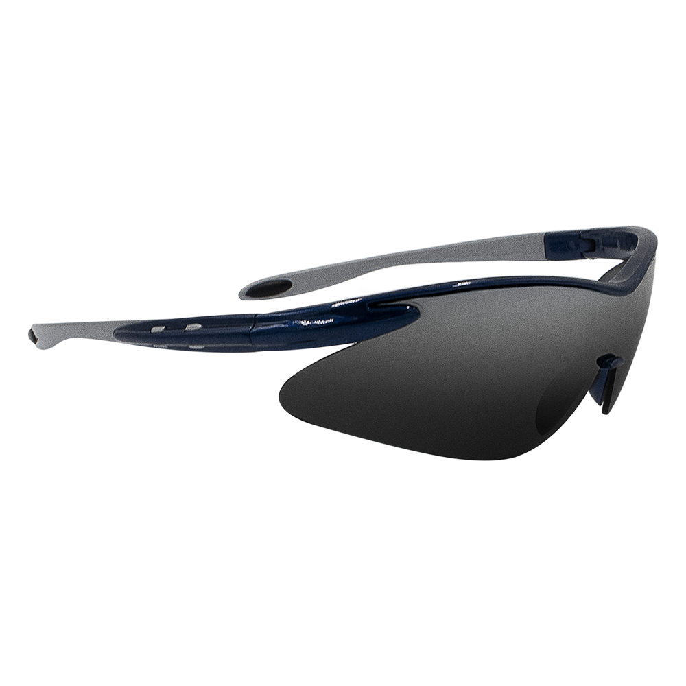 Zenport SG2681 Curved Safety Glasses with UV Coating, Blue Frame, Blue