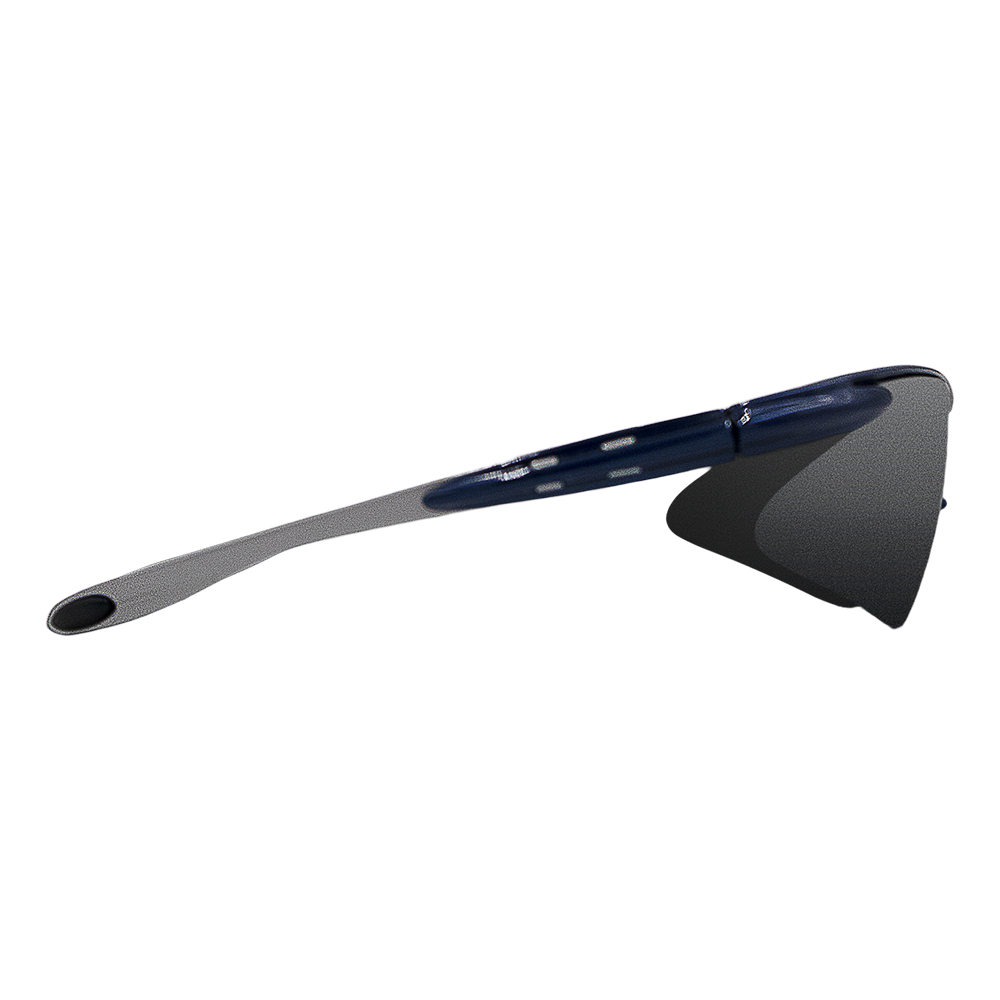 Zenport SG2681 Curved Safety Glasses with UV Coating, Blue Frame, Blue