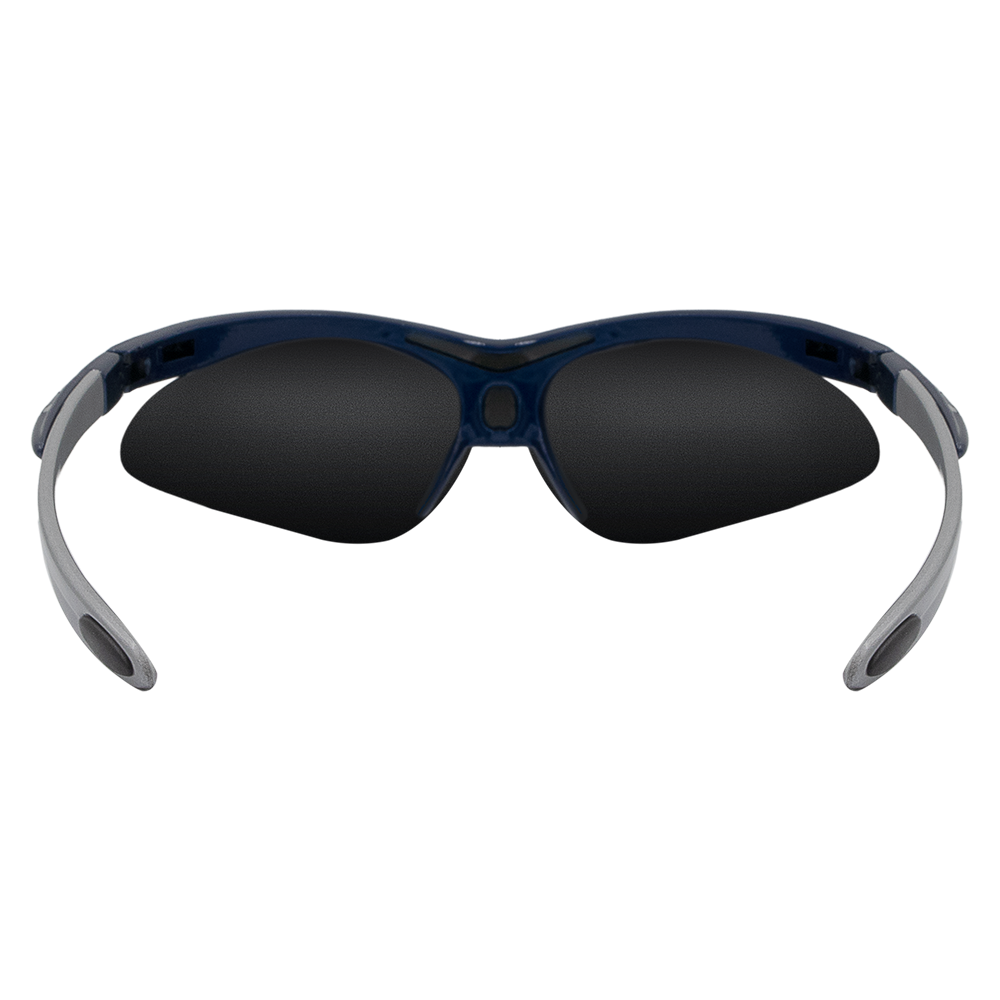 Zenport SG2681 Curved Safety Glasses with UV Coating, Blue Frame, Blue