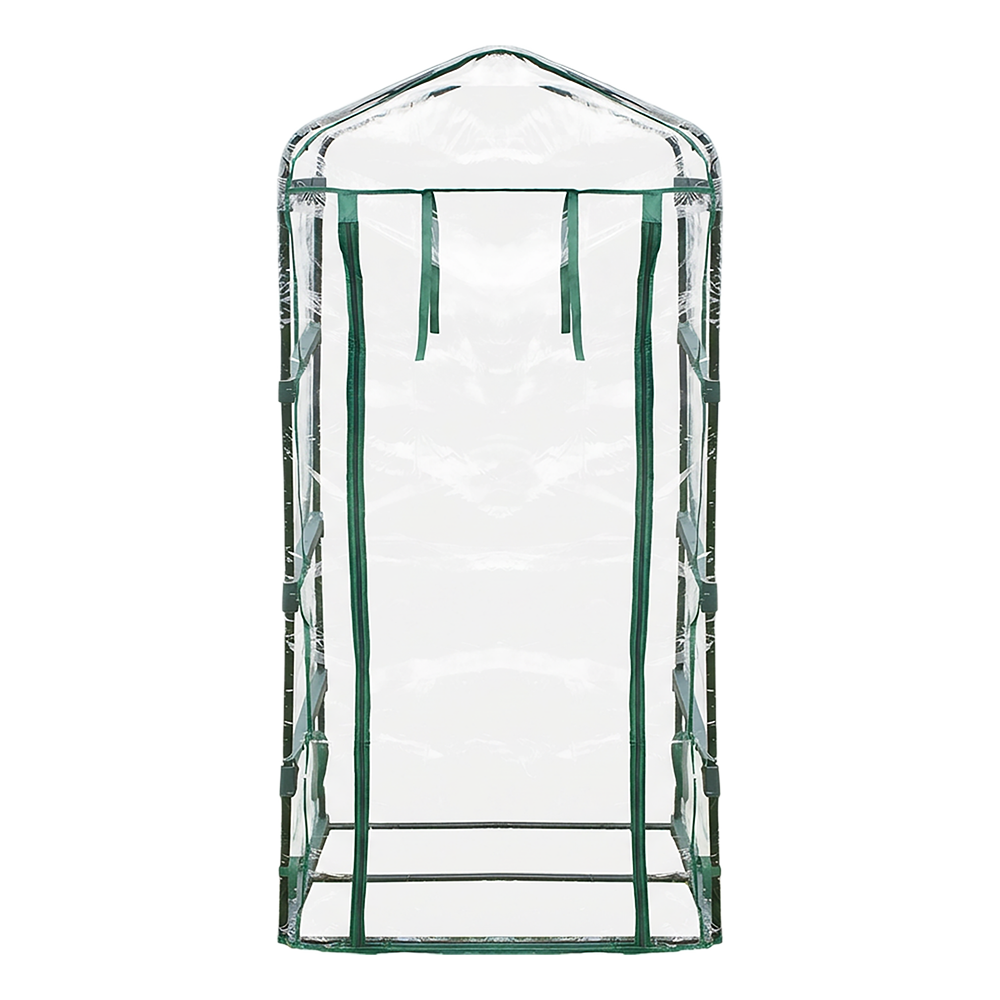 Zenport SH3205 Vertical Greenhouse with Growing Rack, 1.5'x2.5'x5', Green