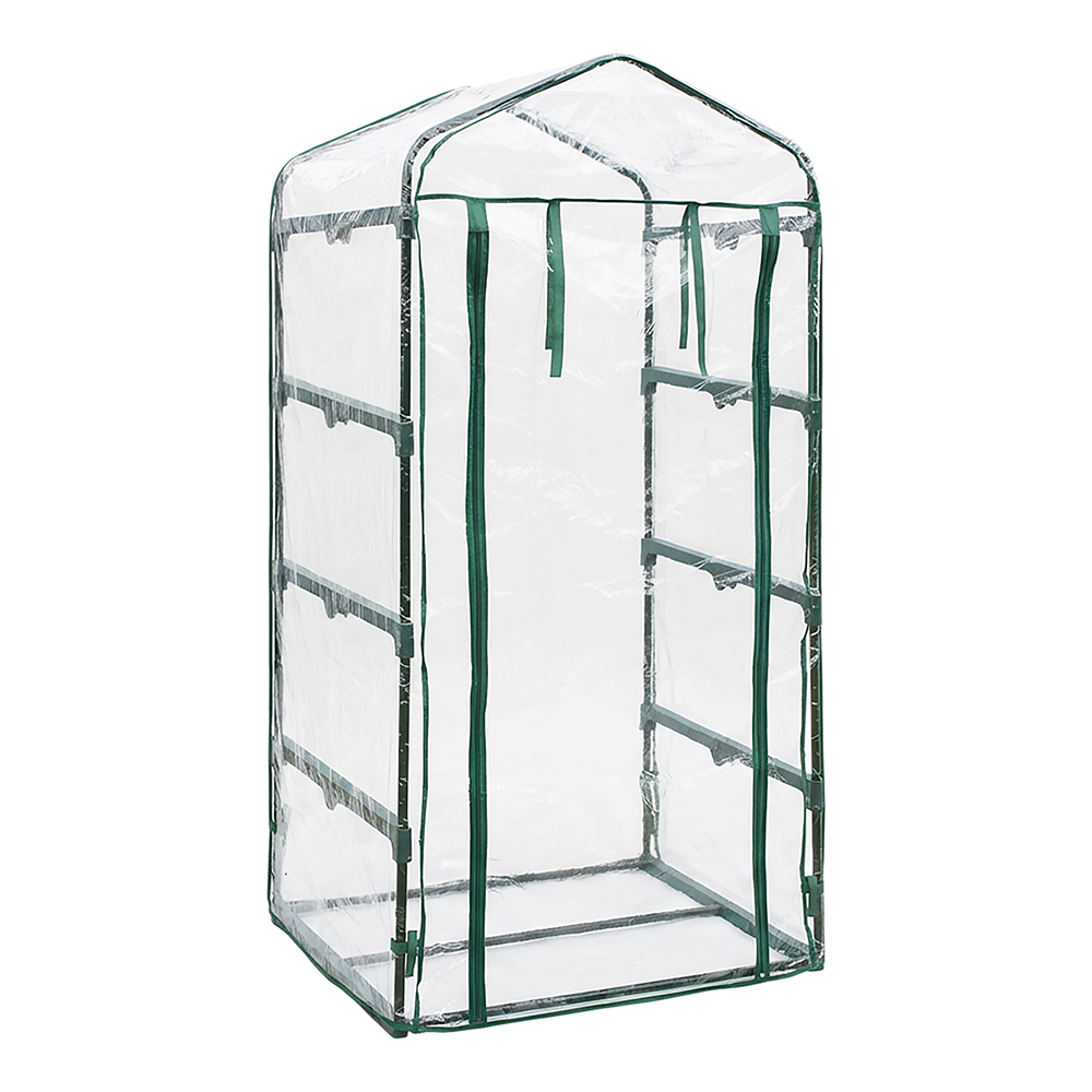 Zenport SH3205 Vertical Greenhouse with Growing Rack, 1.5'x2.5'x5', Green