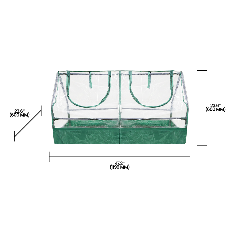 Zenport SH3212A+BTP Garden Raised Bed and Cold Frame Greenhouse Cloche