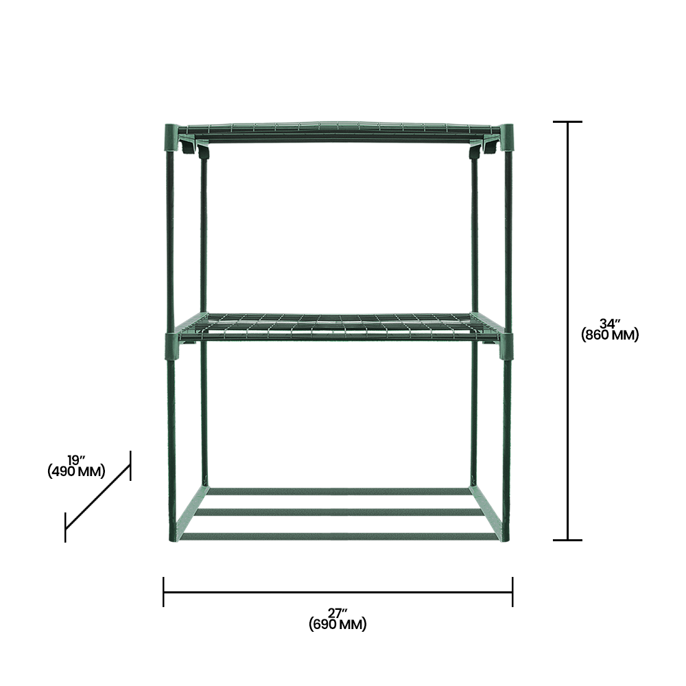 Zenport SH3222A 3-Tier Greenhouse Plant Growing Rack