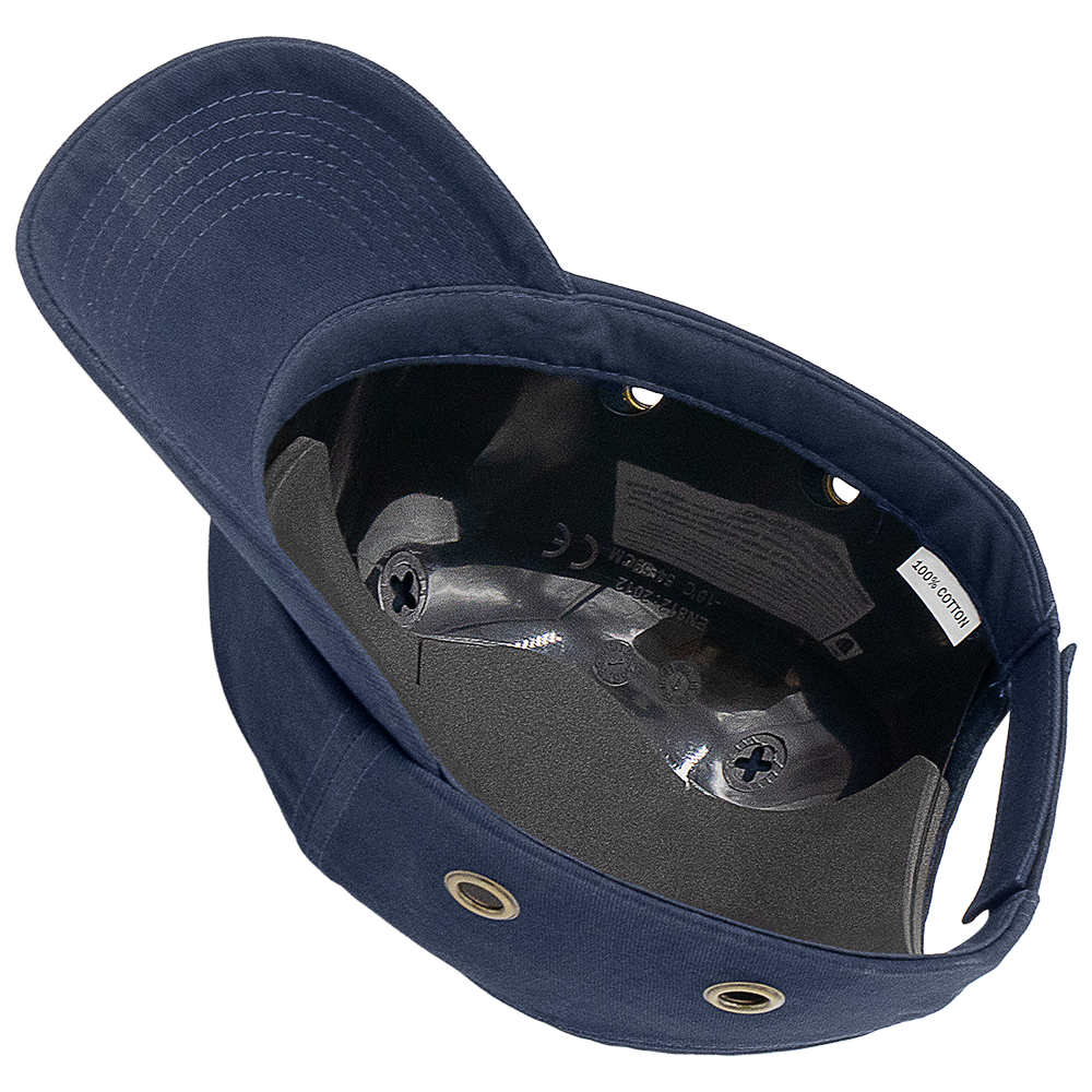 Zenport SM913 Protective Head Wear Baseball Style Vented Bump Cap, Blue