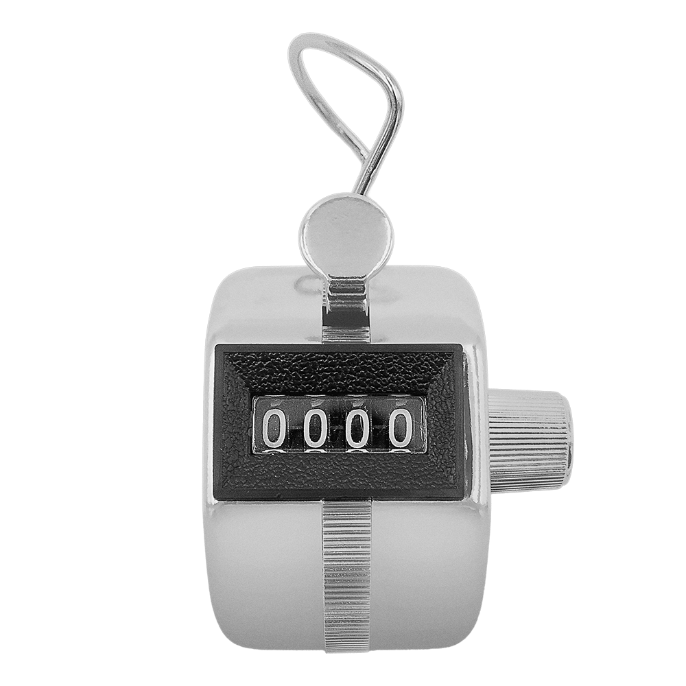 Zenport TC122 Hand Tally Counter, Silver