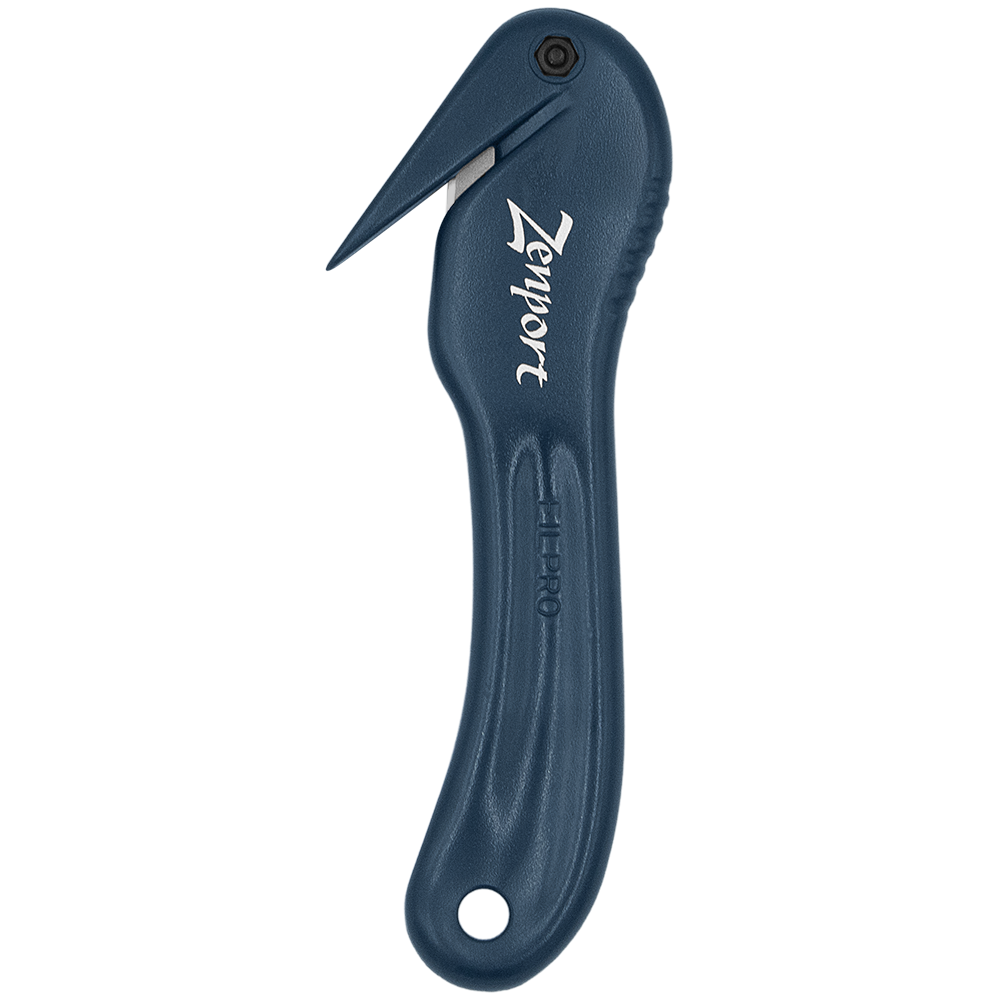 Zenport UK259 Duckbill Landscape Knife, Plastic and Fabric Cutter, Black